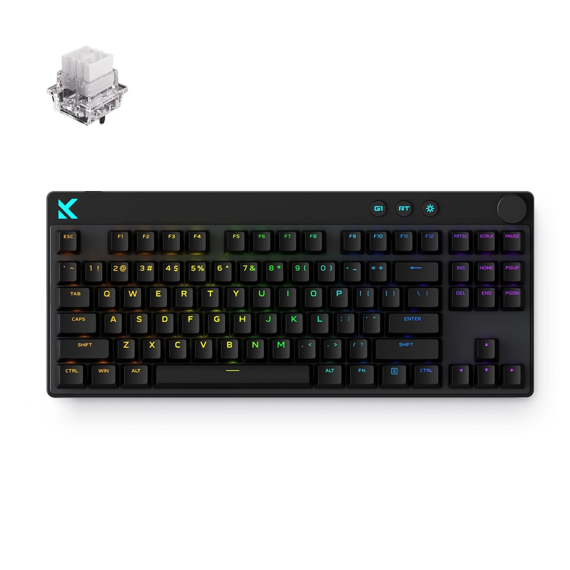MCHOSE - Mix 87 HE Gaming Keyboard Black - Klawiatura Magnetyczna