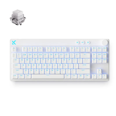 MCHOSE - Mix 87 HE Gaming Keyboard White - Klawiatura Magnetyczna
