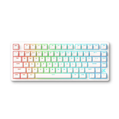 MCHOSE - Jet 75 HE Gaming Keyboard White Topographic - Klawiatura Magnetyczna