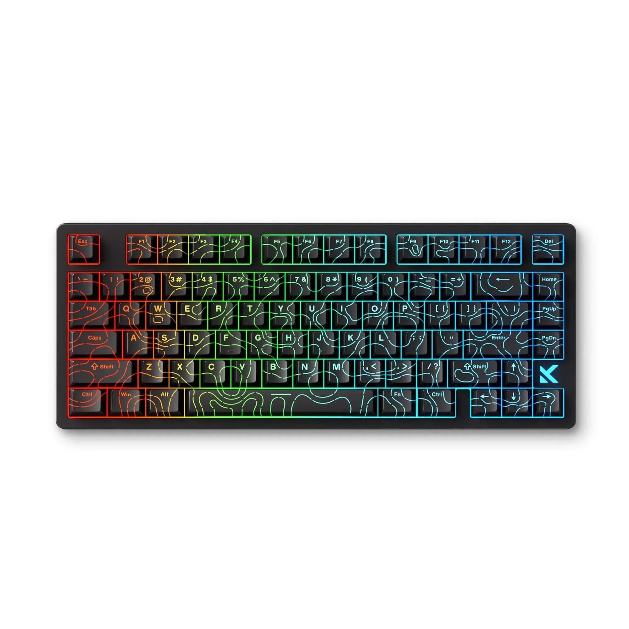 MCHOSE - Ace 68 HE Magnetic Switch Keyboard Black Topographic - Klawiatura Magnetyczna