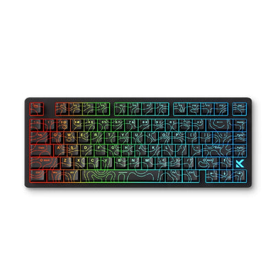MCHOSE - Ace 68 HE Magnetic Switch Keyboard Black Topographic - Klawiatura Magnetyczna