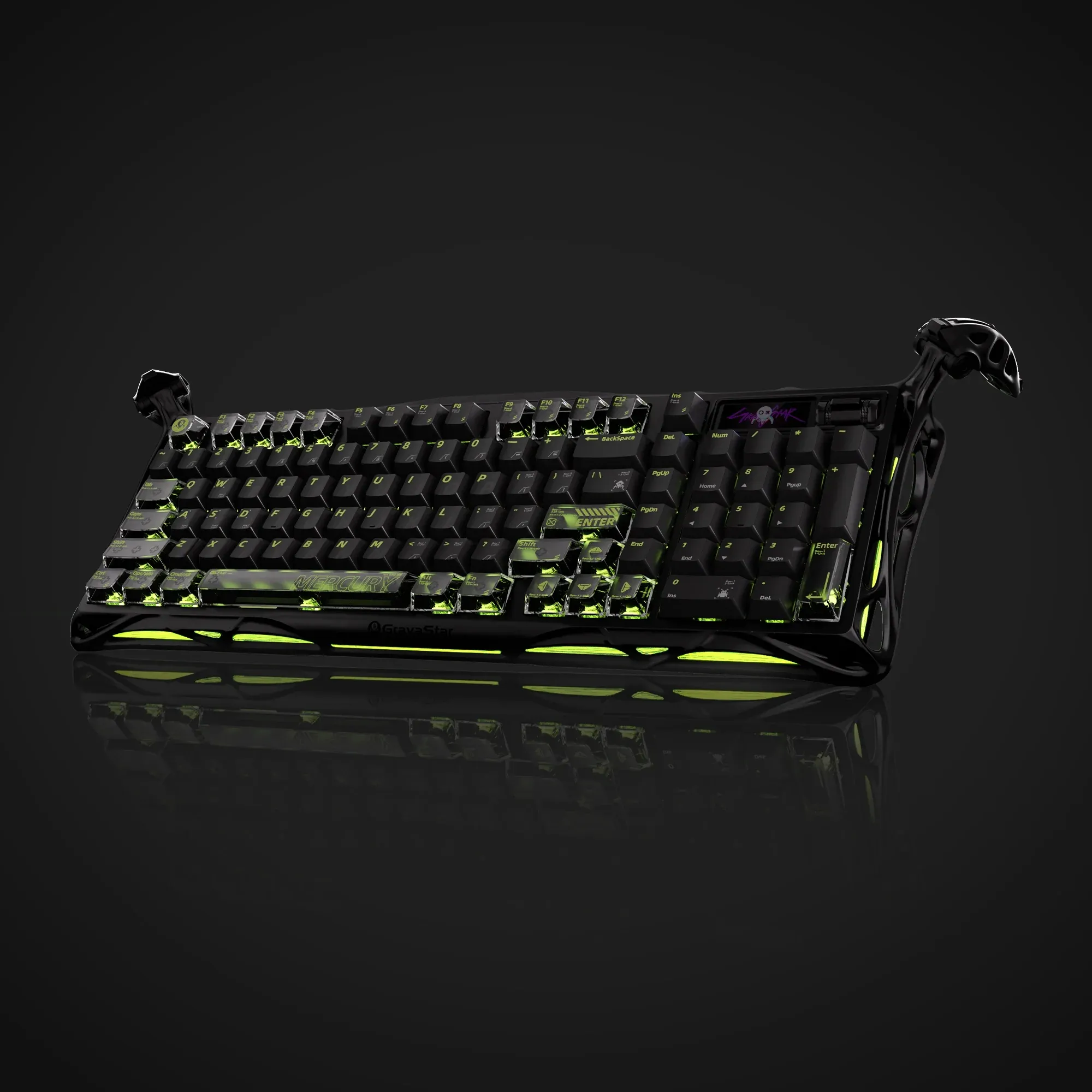 GravaStar - Mercury K98 Pro Phantom Black - Bezprzewodowa Klawiatura Mechaniczna