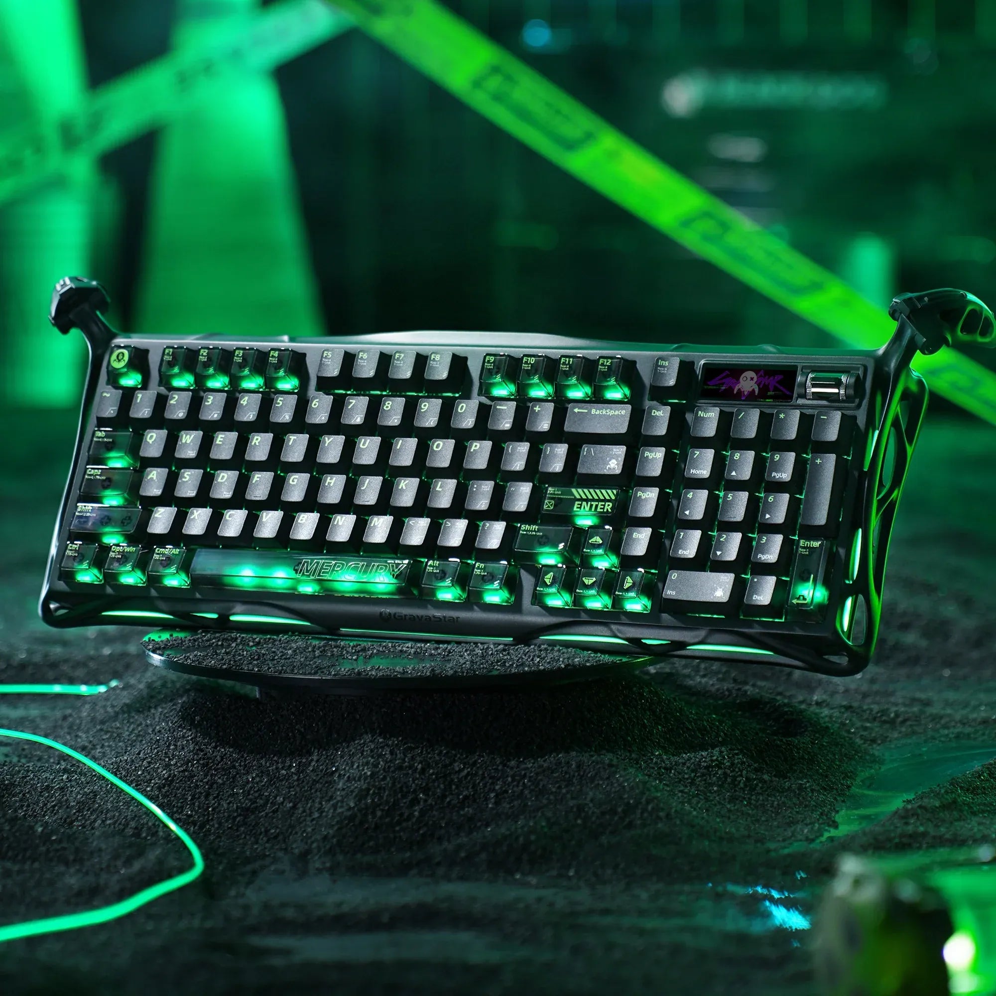 GravaStar - Mercury K98 Pro Phantom Black - Bezprzewodowa Klawiatura Mechaniczna