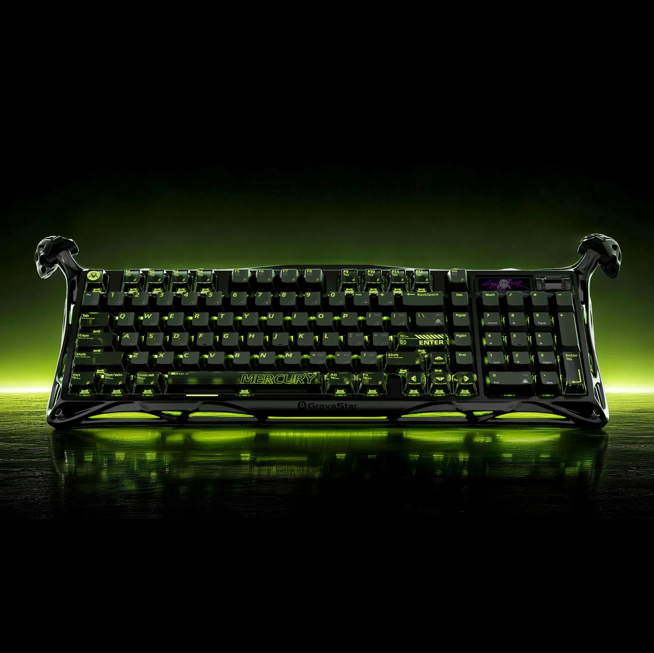 GravaStar - Mercury K98 Pro Phantom Black - Bezprzewodowa Klawiatura Mechaniczna