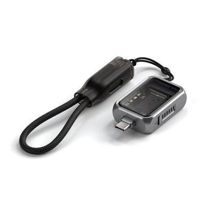 Obudowa mini NVMe SSD z przewodem USB-C, kompaktowy adapter do przechowywania danych