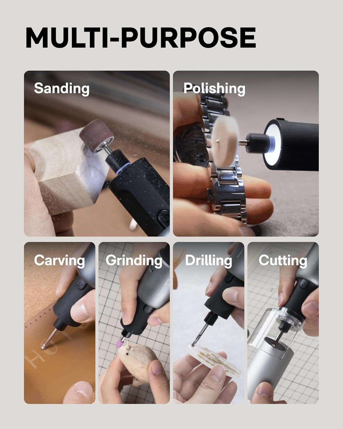HOTO - 35in1 Rotary Tool Kit - Szlifierka Wielofunkcyjna z Zestawem Akcesoriów
