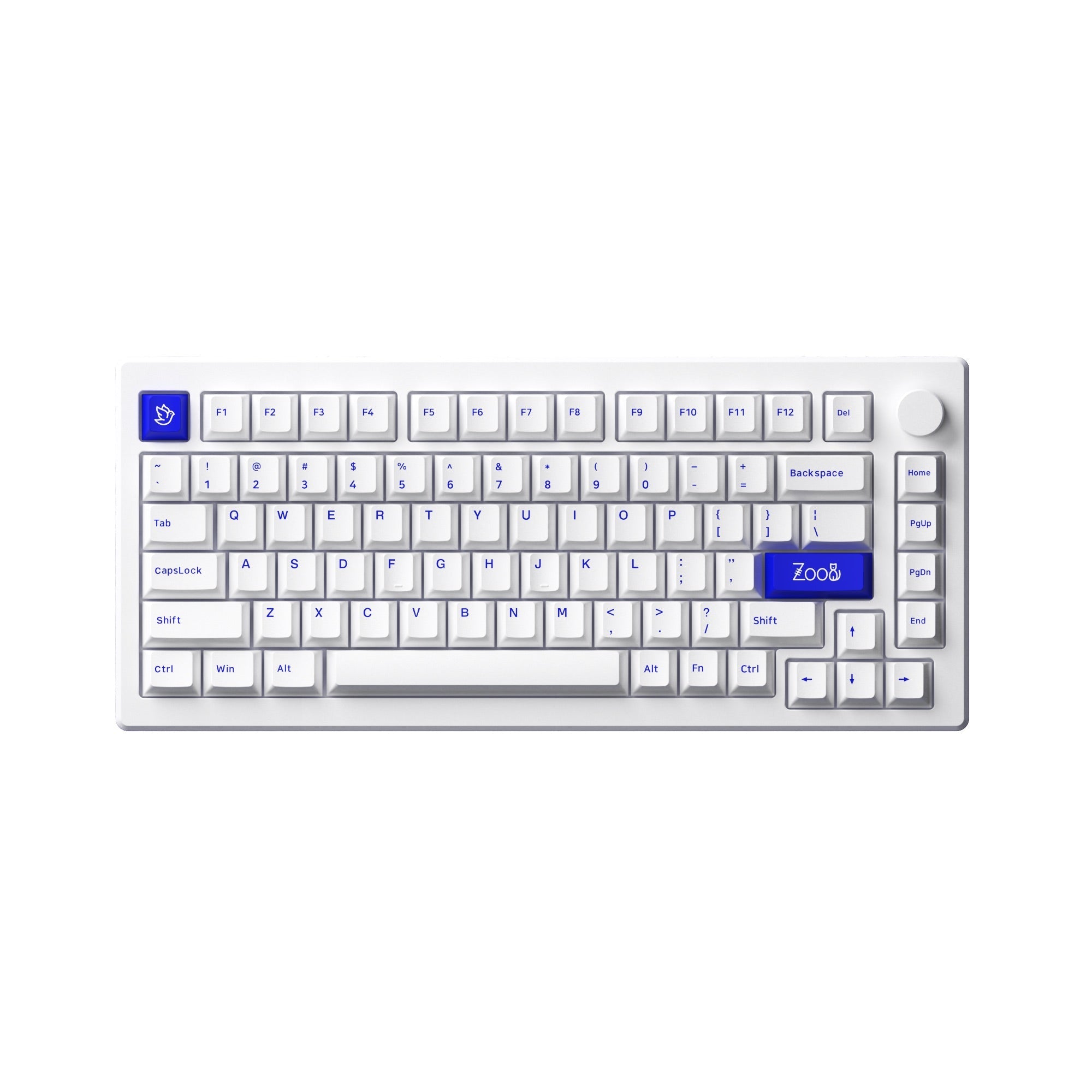 Akko - MOD 007B PC Blue on White Wireless Mechanical Keyboard