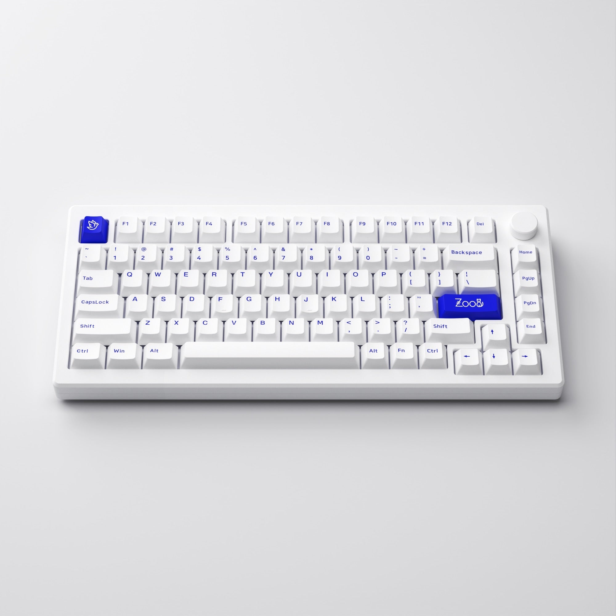 Akko - MOD 007B PC Blue on White Wireless Mechanical Keyboard