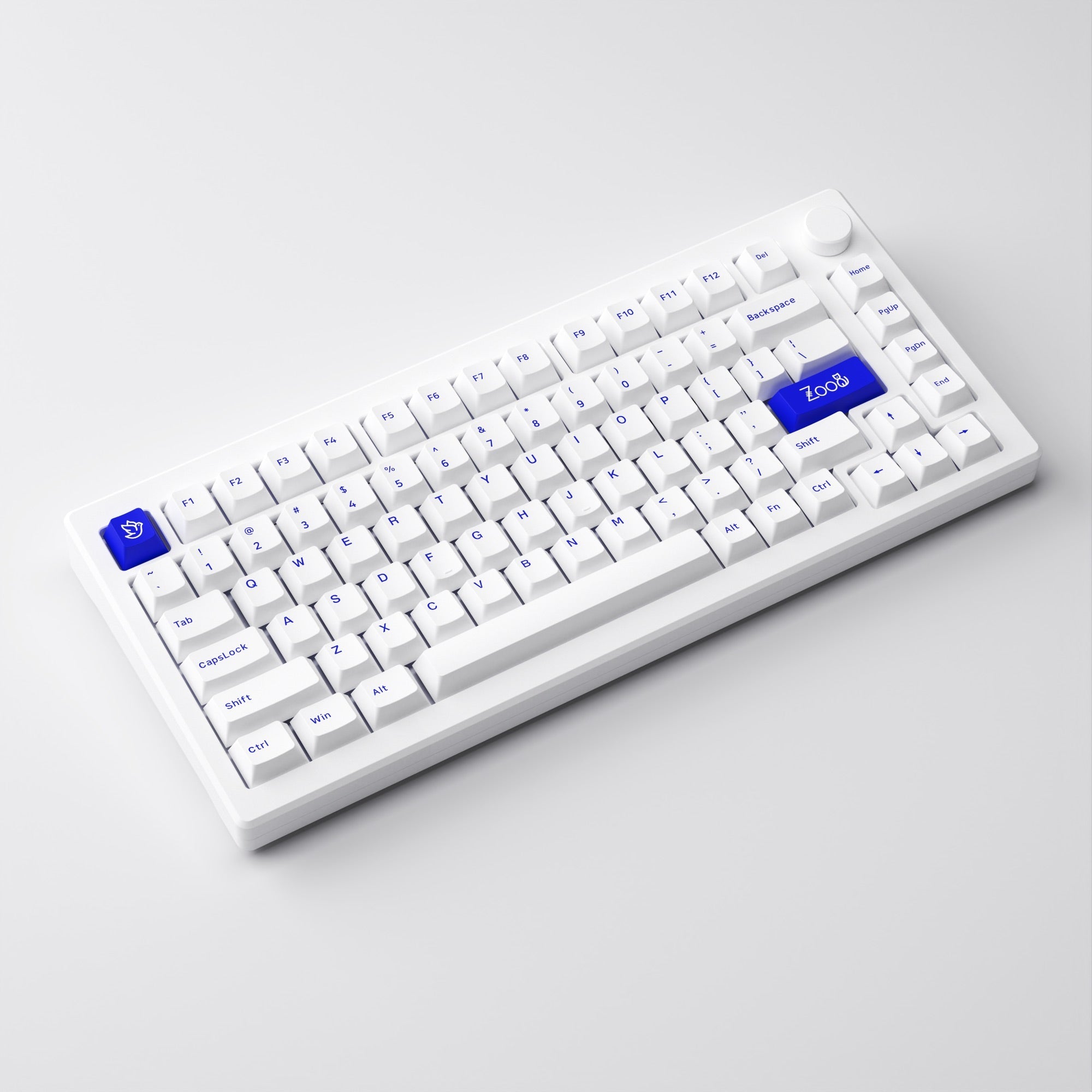 Akko - MOD 007B PC Blue on White Wireless Mechanical Keyboard