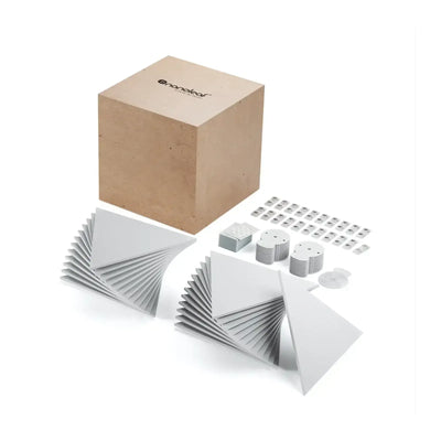 Zestaw rozszerzający panele LED Nanoleaf Shapes Triangles, trójkątne moduły świetlne i akcesoria montażowe