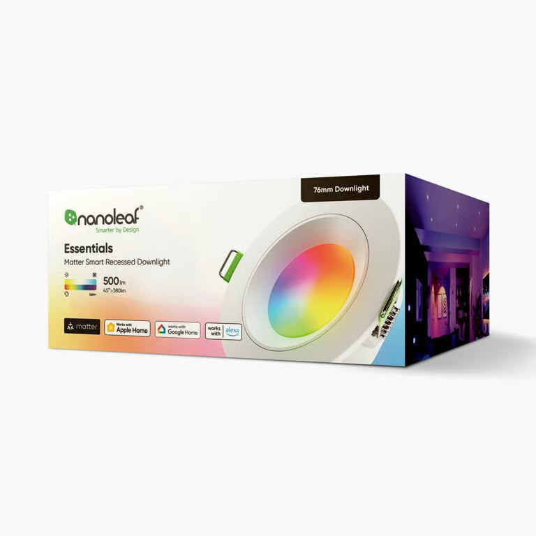 Nanoleaf Essentials - Thread Matter 3" Recessed Downlight - Inteligentne Oświetlenie Punktowe
