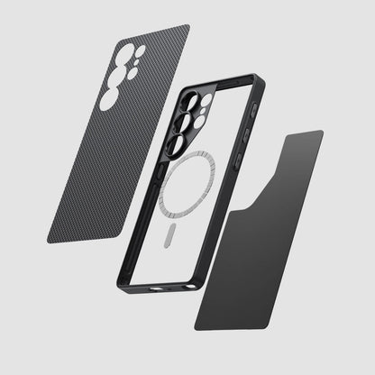 Pitaka - Samsung Galaxy S25 Ultra PinButton Case - Ultra Cienkie Etui na Samsunga Galaxy S25 Ultra