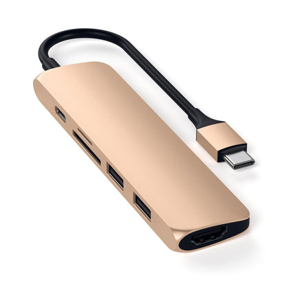 Satechi - Slim Aluminum Type-C Multi-Port Adapter V2