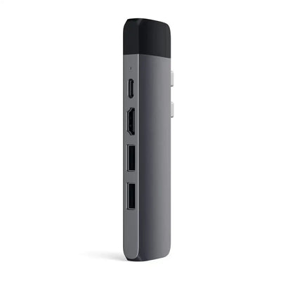 Adapter USB-C z portami HDMI, USB i Ethernet, akcesorium do biura typu desk setup