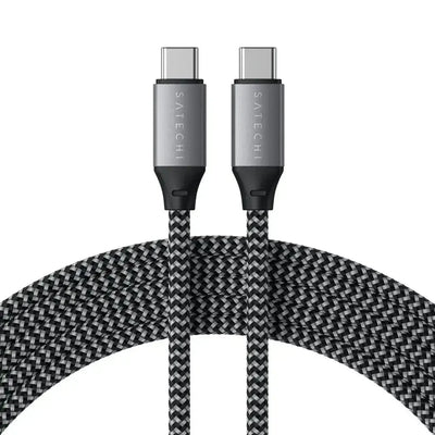 Przewód USB-C do USB-C 100W w oplocie, kabel do ładowania urządzeń biurowych