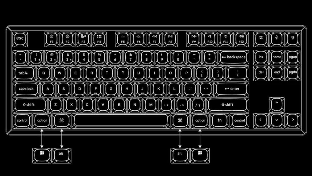 Keychron K8 Pro QMK/VIA Wireless Mechanical Keyboard - Bezprzewodowa Klawiatura Mechaniczna