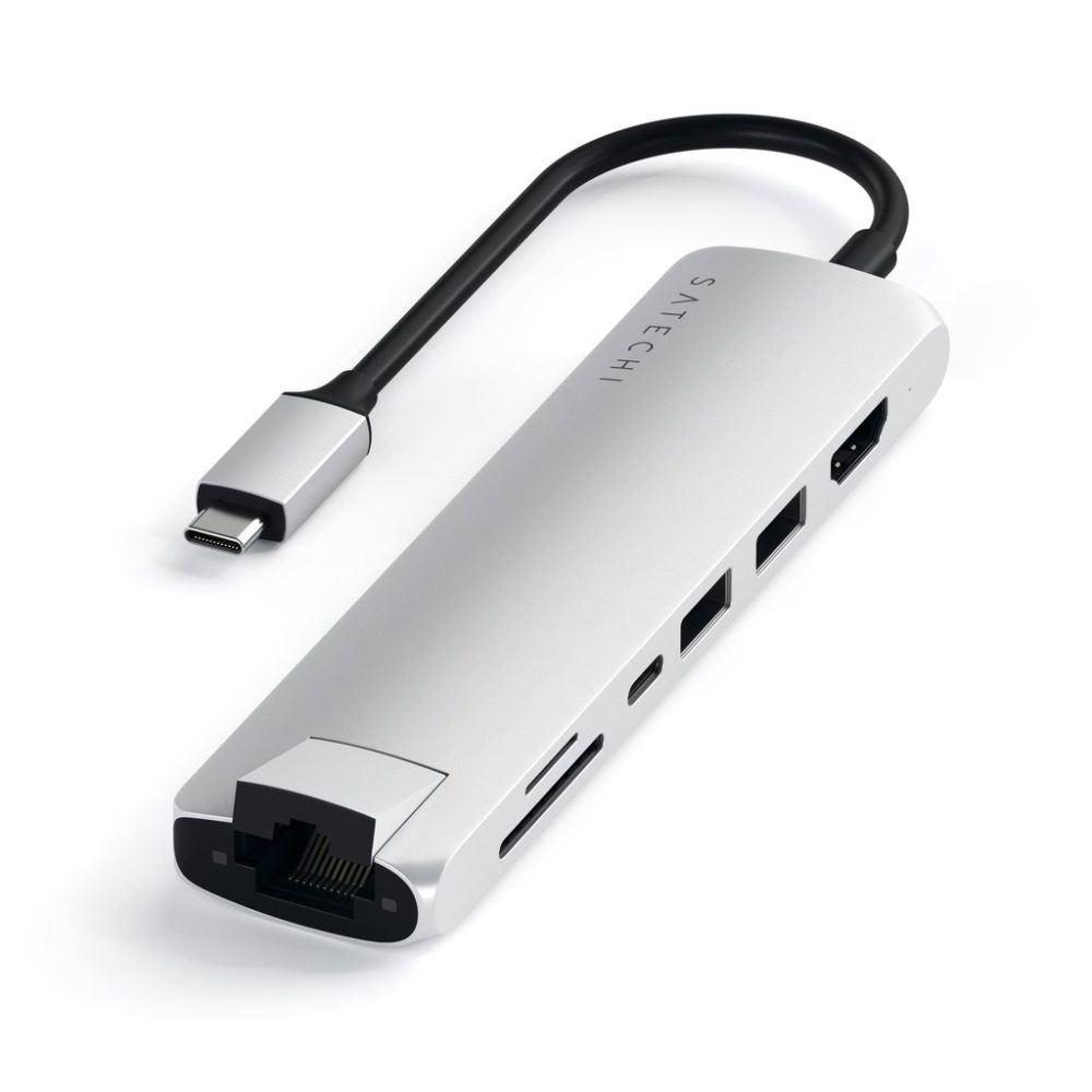 Satechi USB-C SLIM MULTI-PORT WITH ETHERNET ADAPTER