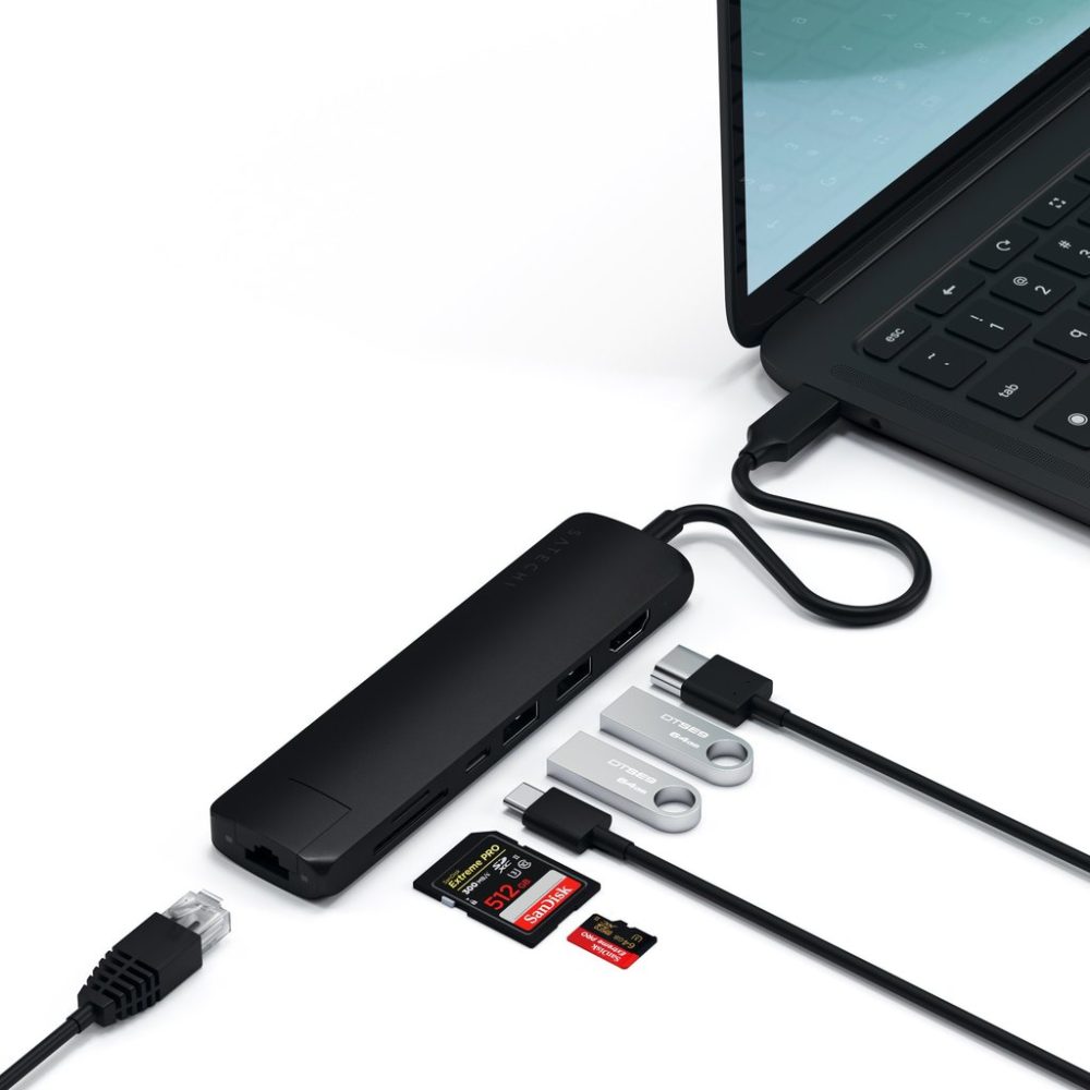 Satechi Usb-C Slim Multi-port With Ethernet Adapter