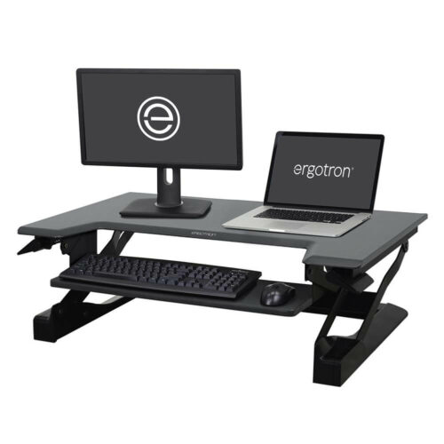 Ergotron WorkFit-T - Sit-Stand Desktop Workstation - Medium Surface