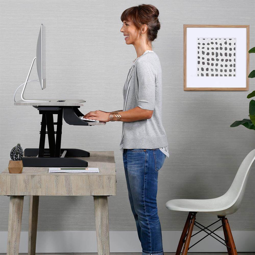 Ergotron - WorkFit-Z Mini - Sit-Stand Desktop - Small Surface