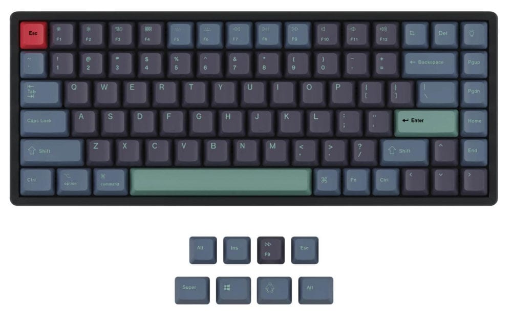 Keychron Keycaps - Q1 & K2 OEM Dye-Sub PBT Keycap Set - Hacker