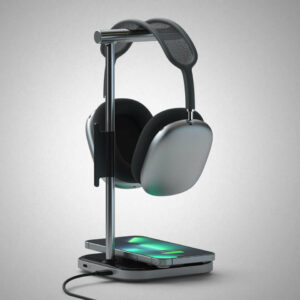 Satechi - 2-in-1 Headphone Stand With Wireless Charger - Stojak na Słuchawki z Ładowarką