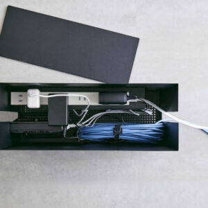Yamazaki Home Tower Cable Box With Casters - Organizer na Kable