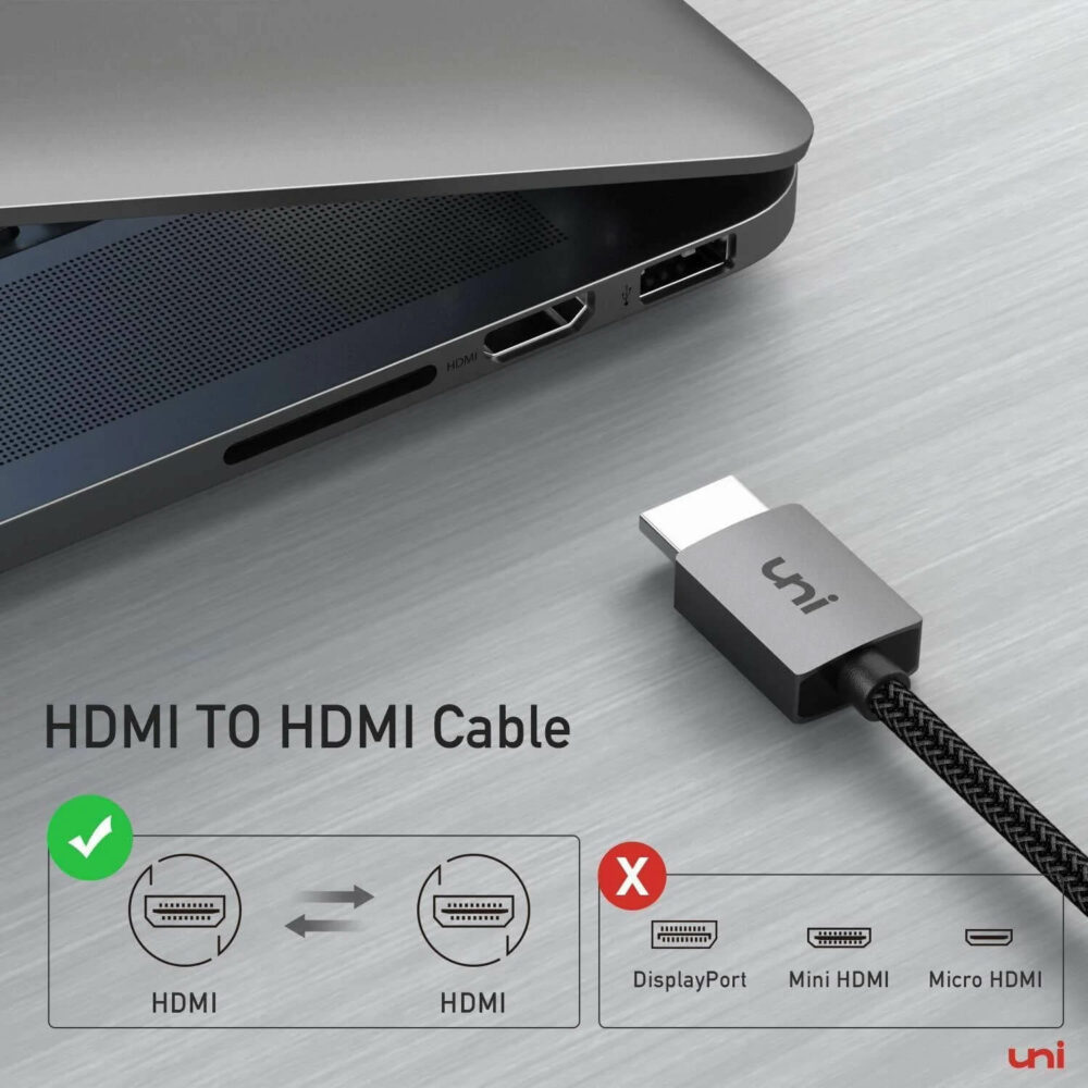 Uni - HDMI to HDMI - Kabel HDMI 4k 60hz