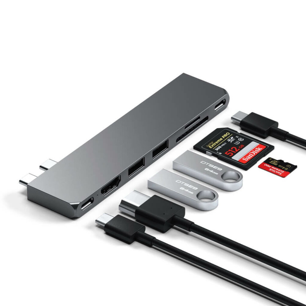Satechi Pro Hub Slim - Adapter do Macbook Air i Pro M1 M2