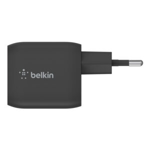 Belkin - BoostCharge Pro Dual USB-C GaN Wall Charger - Podwójna Ładowarka Sieciowa 45W
