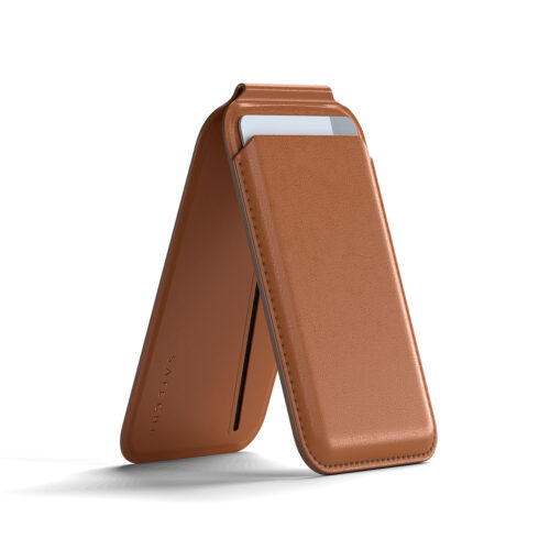 Satechi - Vegan-Leather Magnetic Wallet Stand - Portfel Uchwyt do iPhone