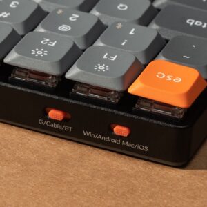 Keychron - K1 Max QMK/VIA Wireless Custom Mechanical Keyboard - Niskoprofilowa Bezprzewodowa Klawiatura Mechaniczna (Kopia)
