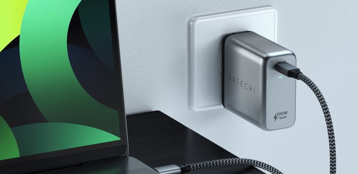 Satechi – 100W USB-C PD Wall Charger – Ładowarka sieciowa